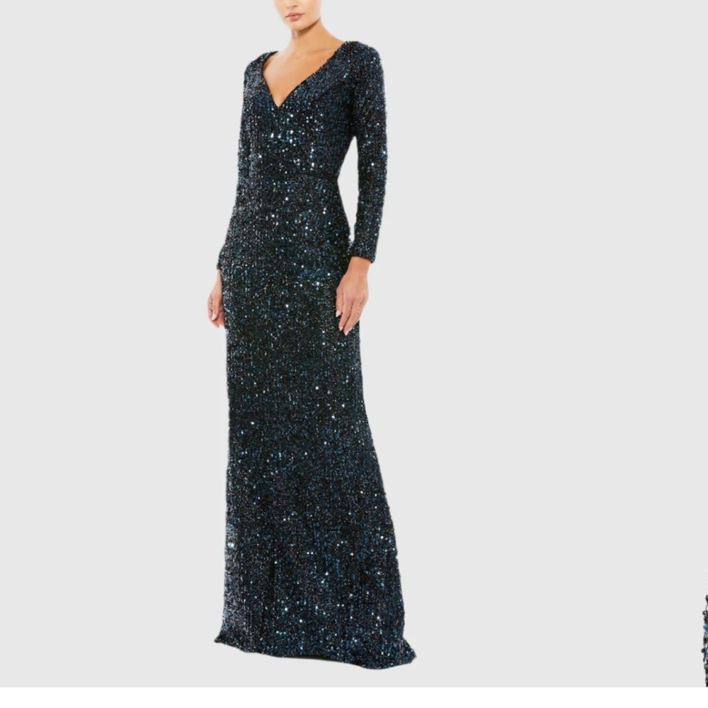 Ieena for Mac Duggal Sequin Dress